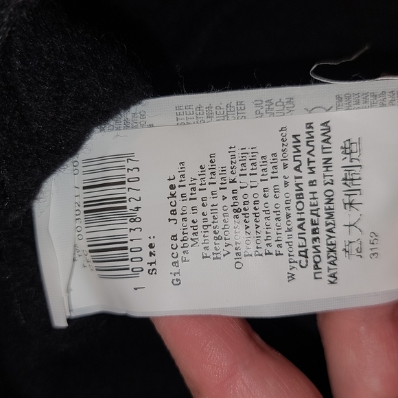 NWOT Rinascimento Black sequin wool blazer Jacket S - Picture 7 of 17